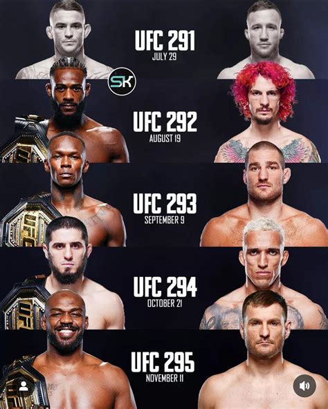 ufc 265 line up.